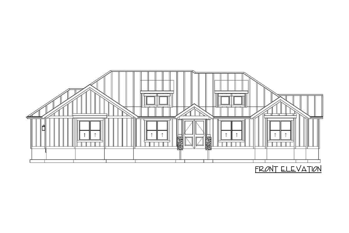 Plan 61422UT: New American Ranch Plan with Vaulted Owner's Suite - Image #31 - Country, Craftsman, New American, Ranch