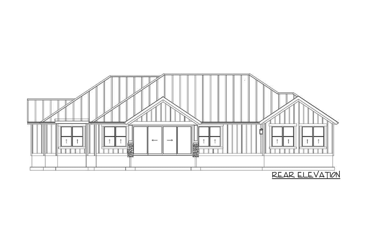 Plan 61422UT: New American Ranch Plan with Vaulted Owner's Suite - Image #33 - Country, Craftsman, New American, Ranch