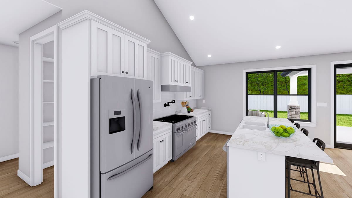 Plan 61422UT: New American Ranch Plan with Vaulted Owner's Suite - Image #22 - Country, Craftsman, New American, Ranch