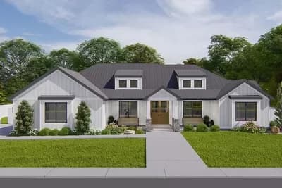 New American Ranch Plan with Vaulted Owner's Suite