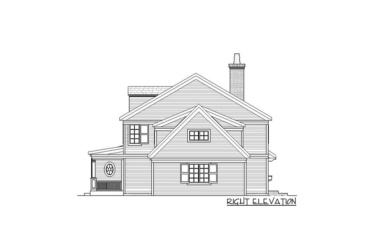 Plan 970101VC: Two-Story Classic Colonial House Plan with Home Office and Finished Lower Level  - Image #6 - Colonial, Traditional