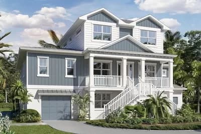 Island-Style 3-Level House Plan Elevator Space and Hidden Laundry Chute - 2894 Sq Ft