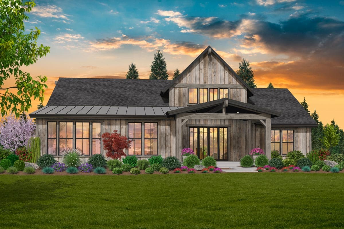 Plan 85390MS: Rustic Modern Farmhouse in a One-Story Floor Plan with 2200 Square Feet of Living Space - Image #4 - Country, Craftsman, Farmhouse, Modern Farmhouse, New American, Rustic