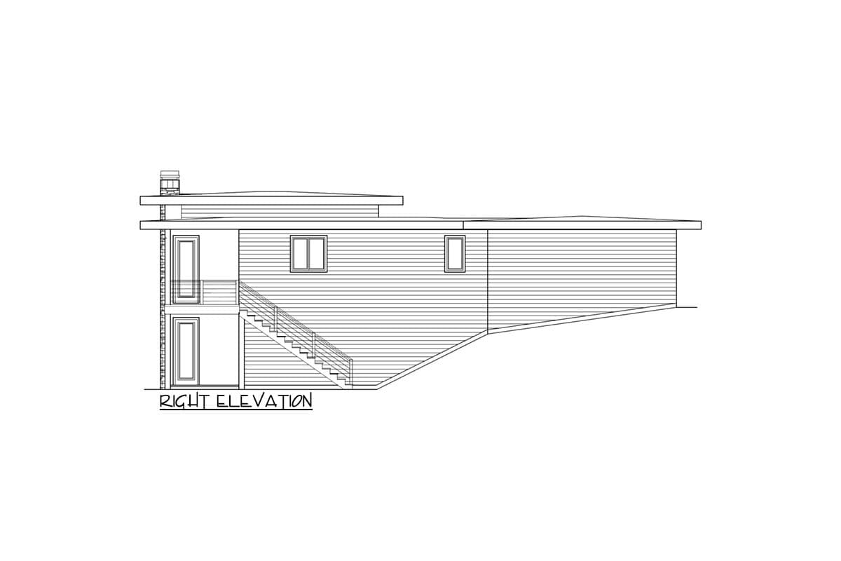 Plan 85391MS: Mid-Century Modern Multi-Generational House Plan Under 2600 Square Feet - Image #4 - Contemporary, Mid Century Modern, Modern, Ranch
