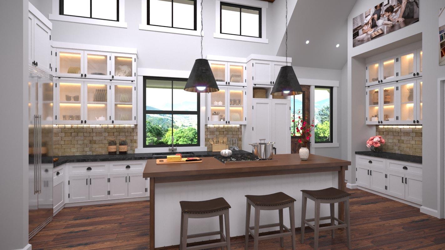 Plan 85396MS: 1400 Square Foot Contemporary Farmhouse Plan with 27'-Deep 2-Car Garage - Image #7 - Country, Farmhouse, Modern Farmhouse, New American, Rustic