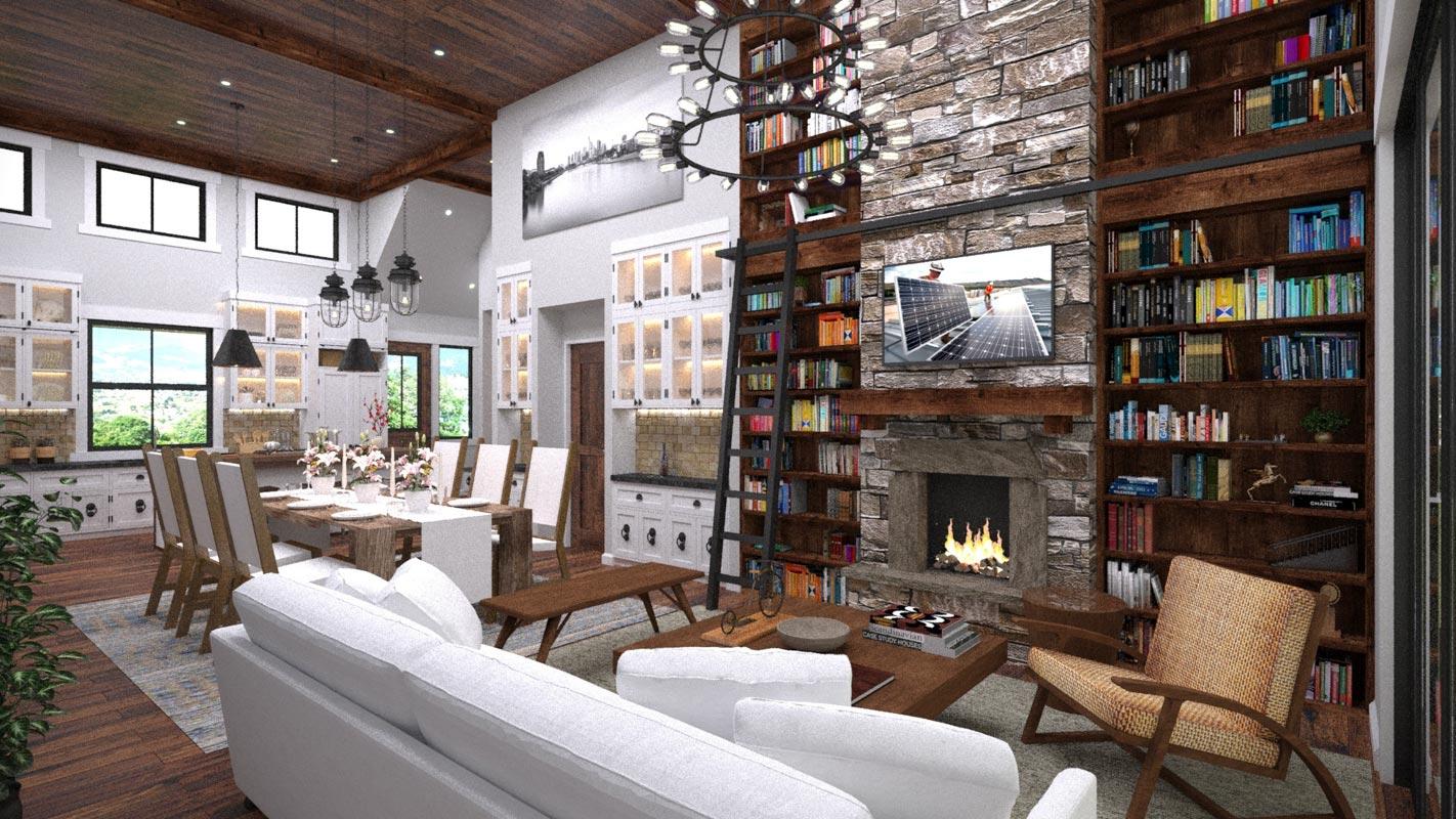 Plan 85396MS: 1400 Square Foot Contemporary Farmhouse Plan with 27'-Deep 2-Car Garage - Image #8 - Country, Farmhouse, Modern Farmhouse, New American, Rustic