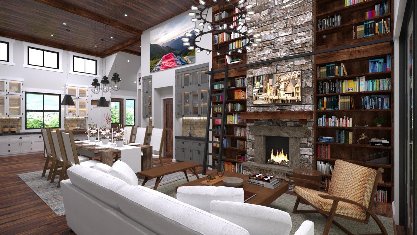 Plan 85396MS: 1400 Square Foot Contemporary Farmhouse Plan with 27'-Deep 2-Car Garage - Image #9 - Country, Farmhouse, Modern Farmhouse, New American, Rustic