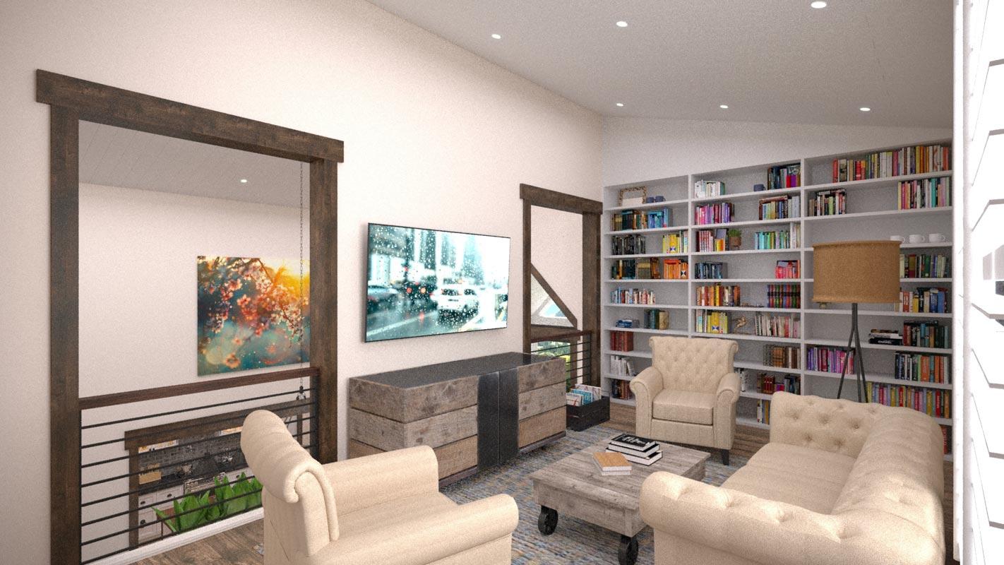 Plan 85398MS: Modern Farmhouse with Studio Apartment Above Garage - Image #6 - Country, Farmhouse, Modern Farmhouse, New American
