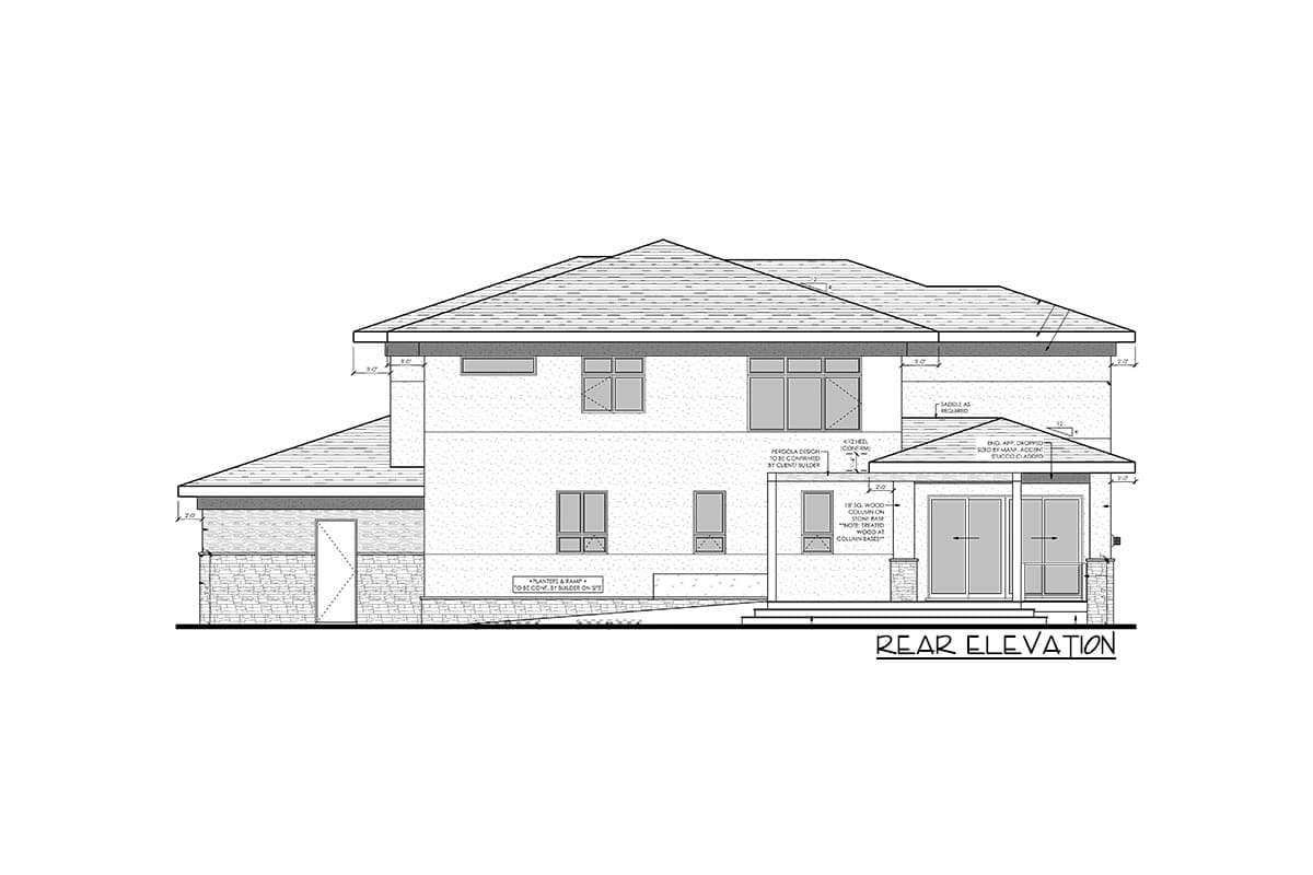 Plan 81813AB: Modern 2-Story House Plan with Home Office, Sun Deck and Lower Level Expansion - Image #5 - Contemporary, Mid Century Modern, Modern, Northwest