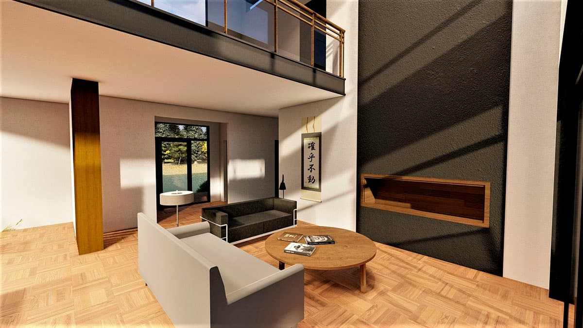 Plan 490101NAH: 2700 Square Foot Modern House Plan with Flex Room and Loft - Image #8 - Contemporary, Mid Century Modern, Modern, Northwest