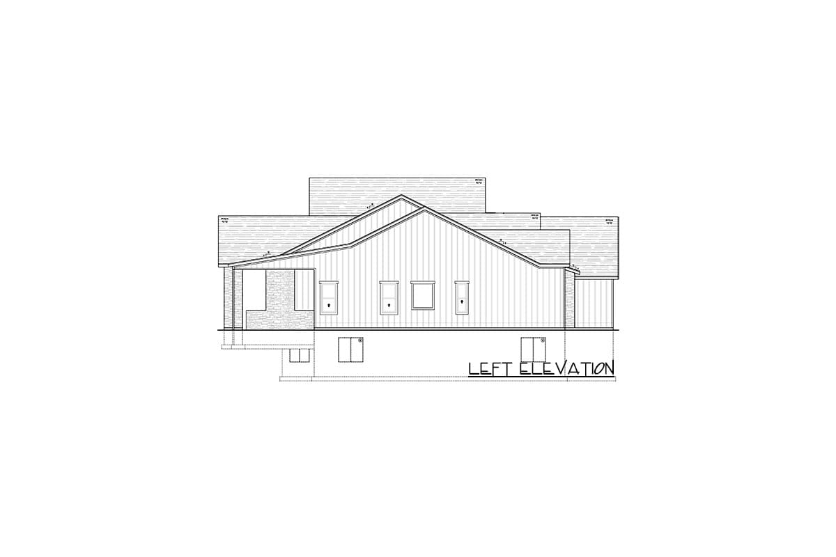 Plan 849011PGE: New American Farmhouse Plan with 4-Car Garage and Basement Expansion with Home Theater - Image #59 - Contemporary, Country, Craftsman, Farmhouse, Modern Farmhouse, Mountain, New American, Ranch