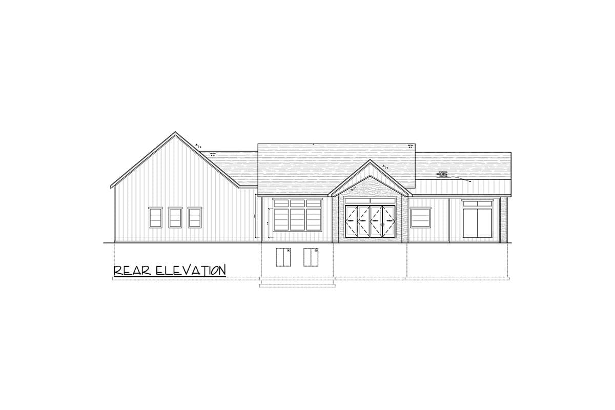 Plan 849011PGE: New American Farmhouse Plan with 4-Car Garage and Basement Expansion with Home Theater - Image #60 - Contemporary, Country, Craftsman, Farmhouse, Modern Farmhouse, Mountain, New American, Ranch