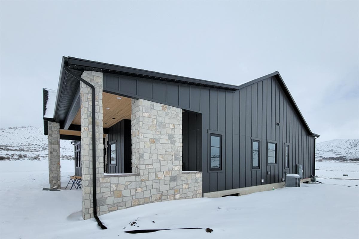 Plan 849011PGE: New American Farmhouse Plan with 4-Car Garage and Basement Expansion with Home Theater - Image #5 - Contemporary, Country, Craftsman, Farmhouse, Modern Farmhouse, Mountain, New American, Ranch