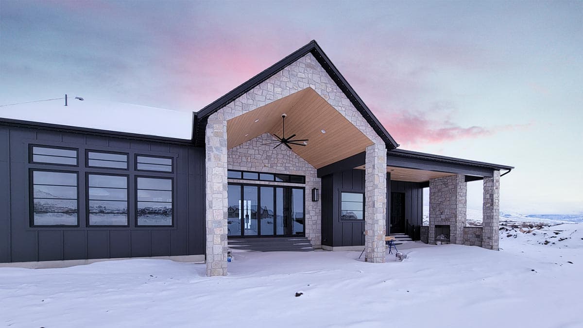 Plan 849011PGE: New American Farmhouse Plan with 4-Car Garage and Basement Expansion with Home Theater - Image #7 - Contemporary, Country, Craftsman, Farmhouse, Modern Farmhouse, Mountain, New American, Ranch