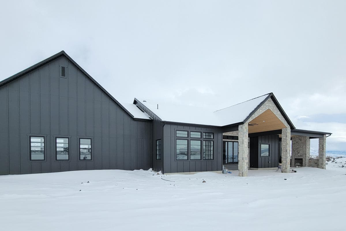 Plan 849011PGE: New American Farmhouse Plan with 4-Car Garage and Basement Expansion with Home Theater - Image #8 - Contemporary, Country, Craftsman, Farmhouse, Modern Farmhouse, Mountain, New American, Ranch