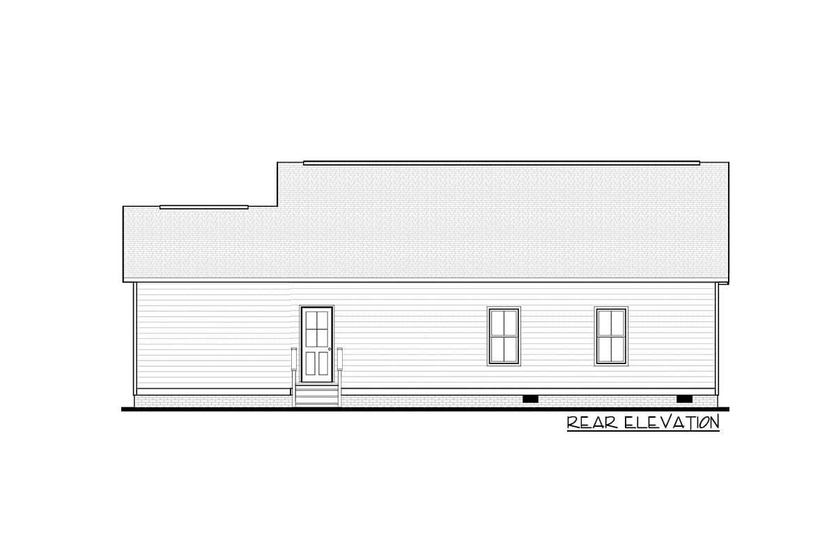 Plan 83633CRW: 3-Bed Cottage with Single Garage Bay - 1656 Sq Ft - Image #8 - Cottage, Country, Farmhouse, Ranch, Traditional