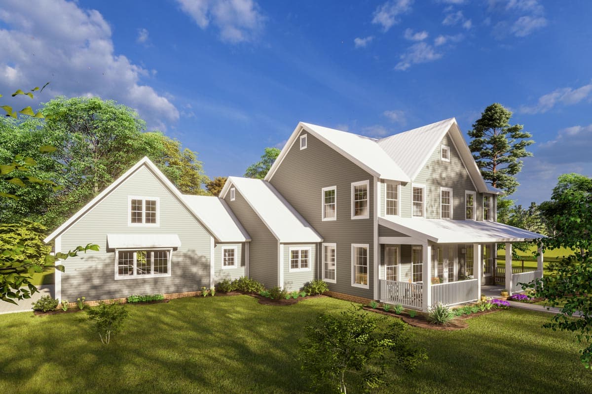 Plan 52320WM: Center-Gabled Farmhouse Plan Under 2400 Square Feet - Image #5 - Country, Farmhouse, Modern Farmhouse, New American, Traditional