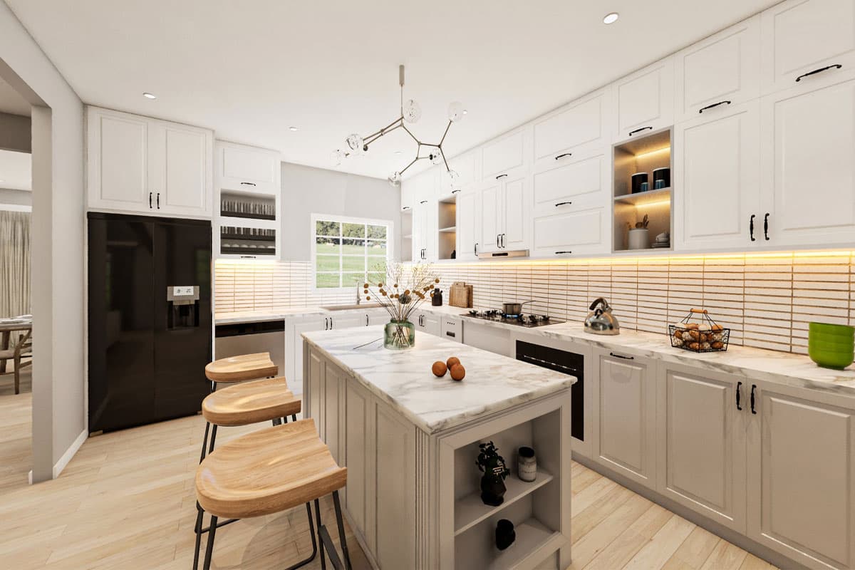 Plan 52320WM: Center-Gabled Farmhouse Plan Under 2400 Square Feet - Virtual Tour Cover Image - Country, Farmhouse, Modern Farmhouse, New American, Traditional