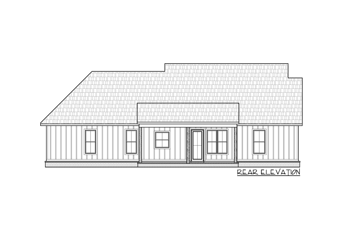 Plan 56532SM: 4-Bed Modern Farmhouse Plan Under 2000 Square Feet  - Image #11 - Country, Modern Farmhouse, New American, Ranch, Southern, Traditional