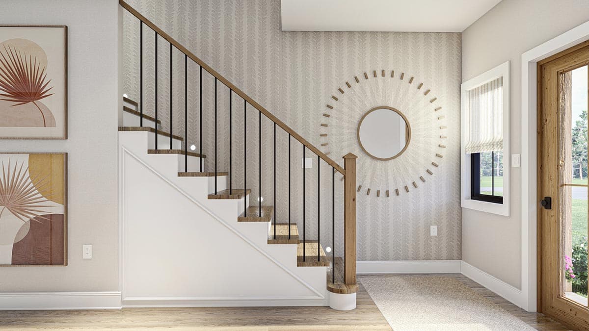 Plan 623190DJ: Modern Farmhouse Style Duplex House Plan with 1700 Square Foot 3-Bed Units - Image #8 - Country, Modern Farmhouse, New American, Traditional