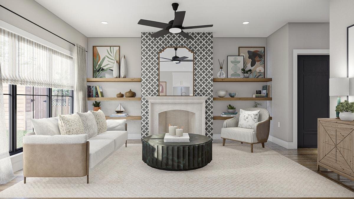 Plan 623190DJ: Modern Farmhouse Style Duplex House Plan with 1700 Square Foot 3-Bed Units - Image #11 - Country, Modern Farmhouse, New American, Traditional