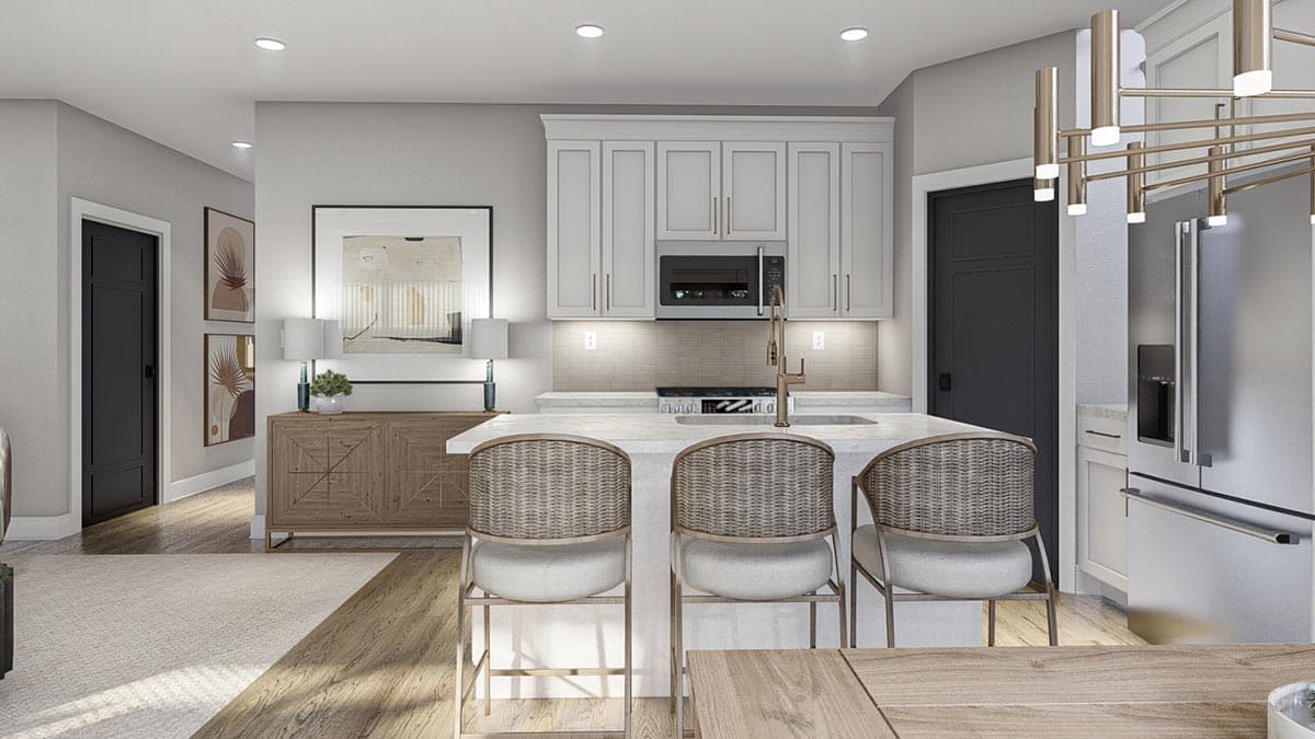 Plan 623190DJ: Modern Farmhouse Style Duplex House Plan with 1700 Square Foot 3-Bed Units - Image #14 - Country, Modern Farmhouse, New American, Traditional