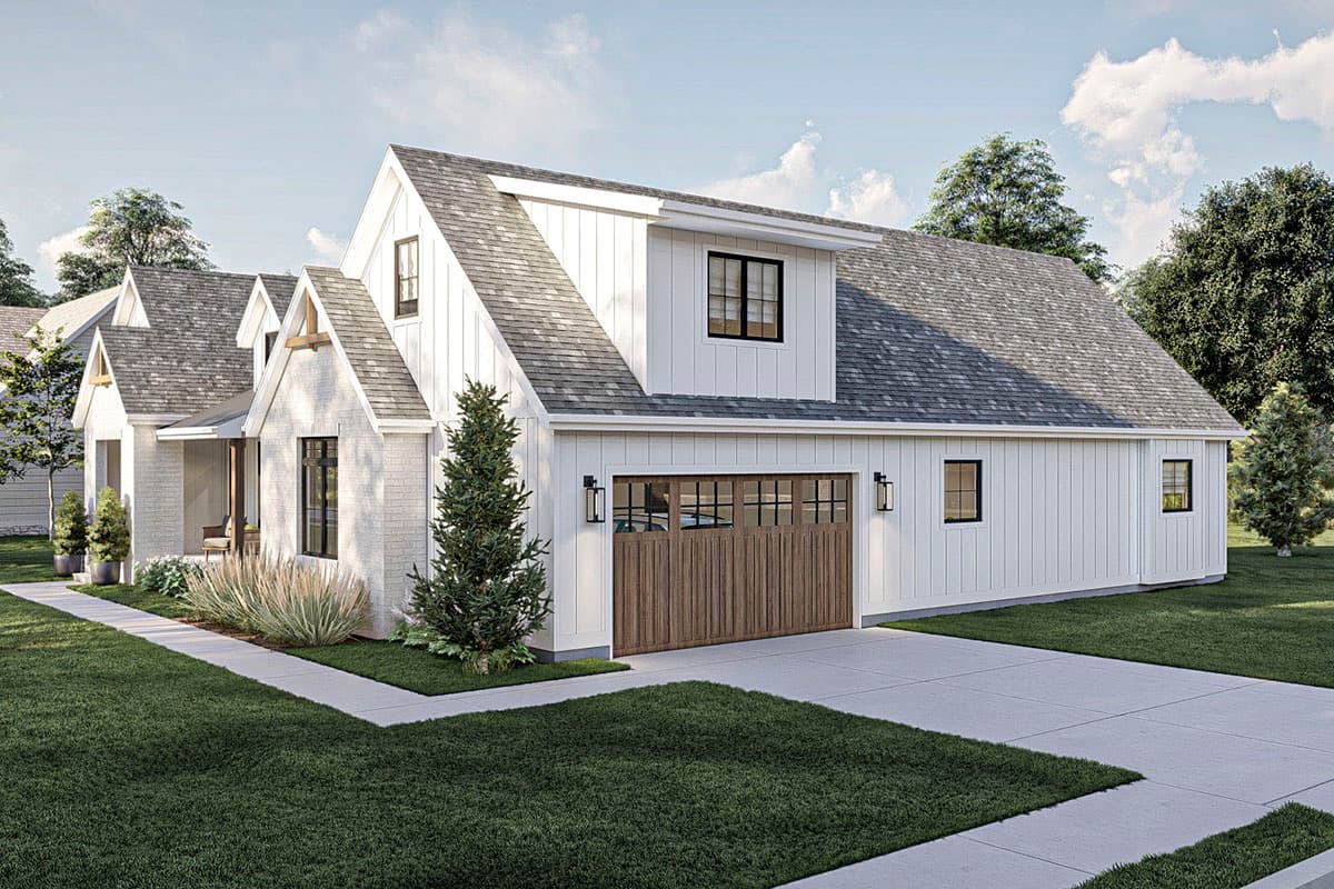 Plan 623191DJ: 4-Bed Craftsman-Style Ranch with Two-Story Great Room and Breakfast Nook - 2569 Sq Ft - Image #5 - Country, Craftsman, Modern Farmhouse, New American, Ranch, Traditional