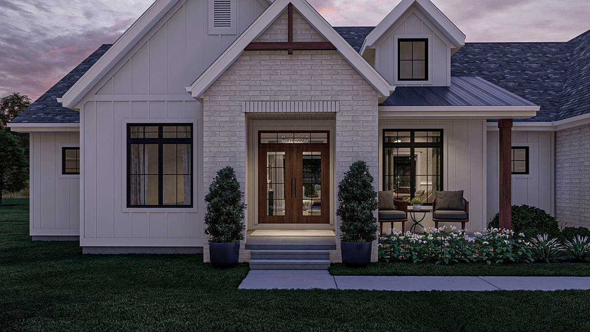 Plan 623191DJ: 4-Bed Craftsman-Style Ranch with Two-Story Great Room and Breakfast Nook - 2569 Sq Ft - Image #6 - Country, Craftsman, Modern Farmhouse, New American, Ranch, Traditional