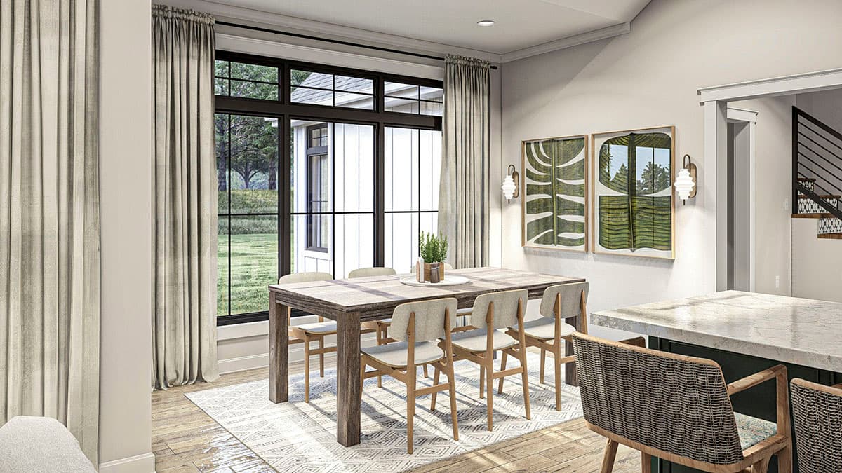 Plan 623191DJ: 4-Bed Craftsman-Style Ranch with Two-Story Great Room and Breakfast Nook - 2569 Sq Ft - Image #12 - Country, Craftsman, Modern Farmhouse, New American, Ranch, Traditional