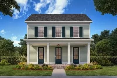 Traditional Southern Home Plan with Rear Garage and Sunroom