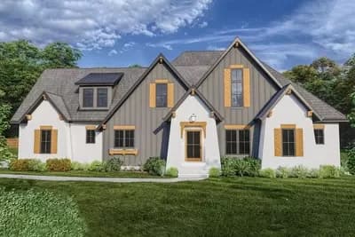 4 Bed New American Masterpiece-of-a-Home-Plan Under 3700 Square Feet