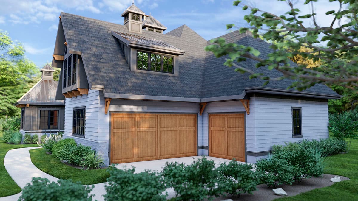 Plan 93141EL: Rustic Craftsman Plan with Vaulted Great Room and Bonus Room above Garage - 3940 Sq Ft - Image #5 - Craftsman, Mountain, New American, Rustic