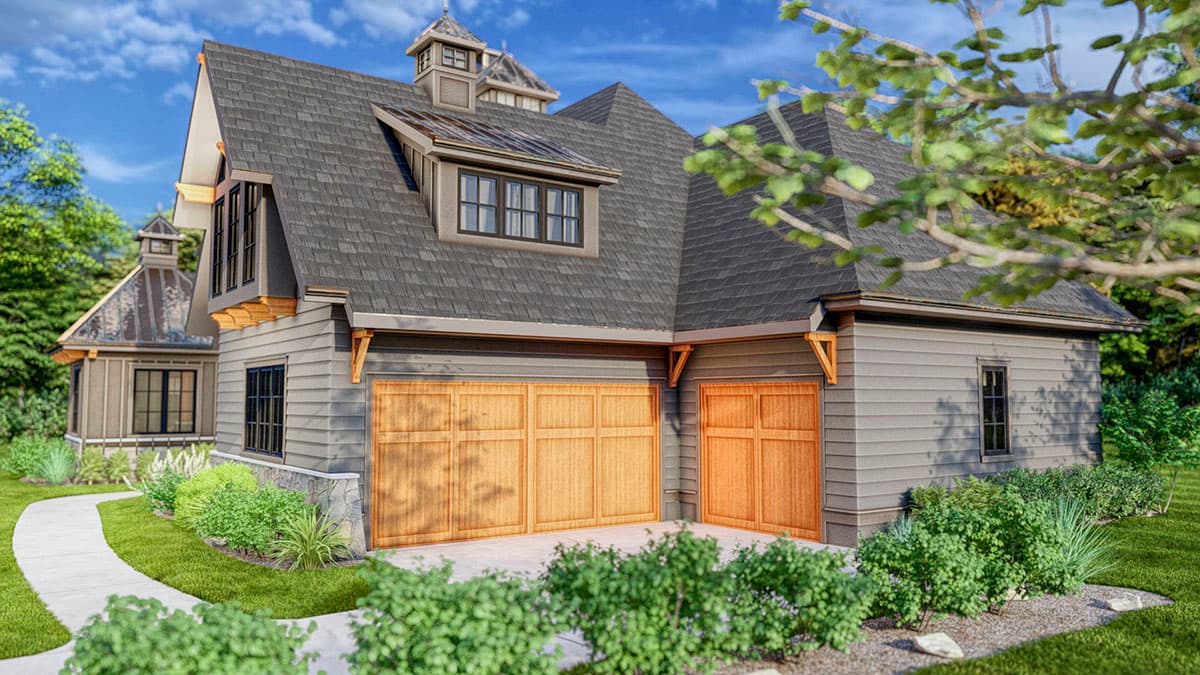 Plan 93141EL: Rustic Craftsman Plan with Vaulted Great Room and Bonus Room above Garage - 3940 Sq Ft - Image #9 - Craftsman, Mountain, New American, Rustic