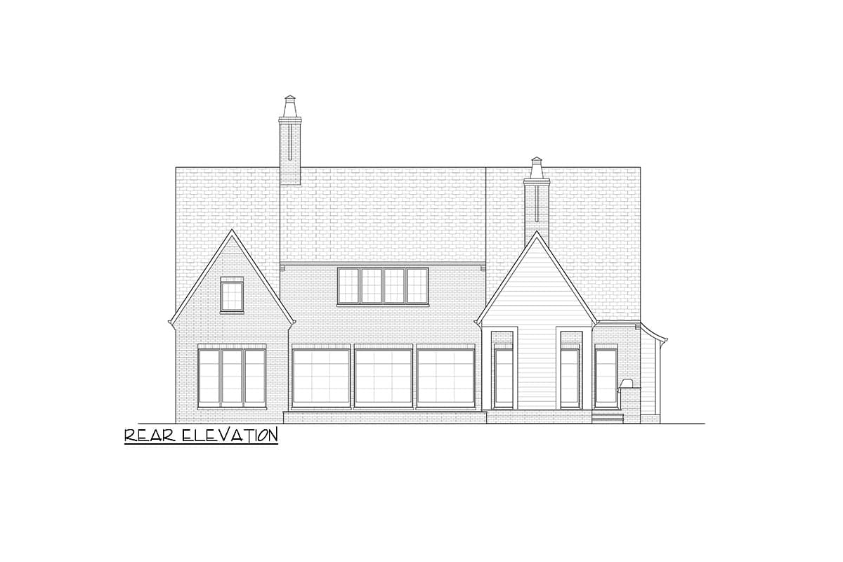 Plan 93142EL: 4-Bed Transitional House Plan Under 4000 Square Feet with Round-Arched Entry - Image #8 - Contemporary, European, New American, Transitional