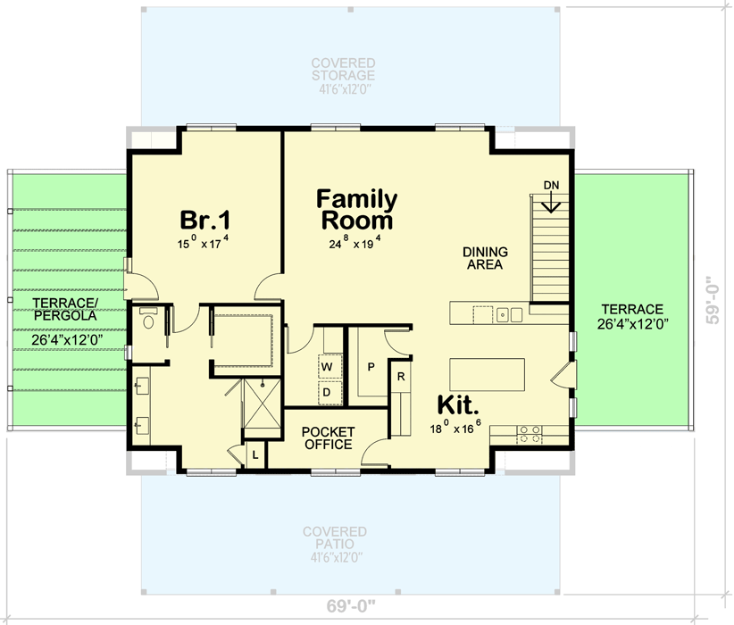 Plan 42432DB: Mountain Carriage House Plan with Ample Outdoor Living / Storage - 1565 Sq Ft - Floor Plan - 2nd Floor - Barndominium, Carriage, Country, Craftsman, Mountain, New American, Rustic
