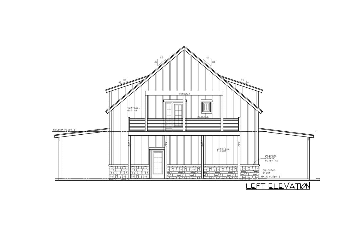 Plan 42432DB: Mountain Carriage House Plan with Ample Outdoor Living / Storage - 1565 Sq Ft - Image #5 - Barndominium, Carriage, Country, Craftsman, Mountain, New American, Rustic