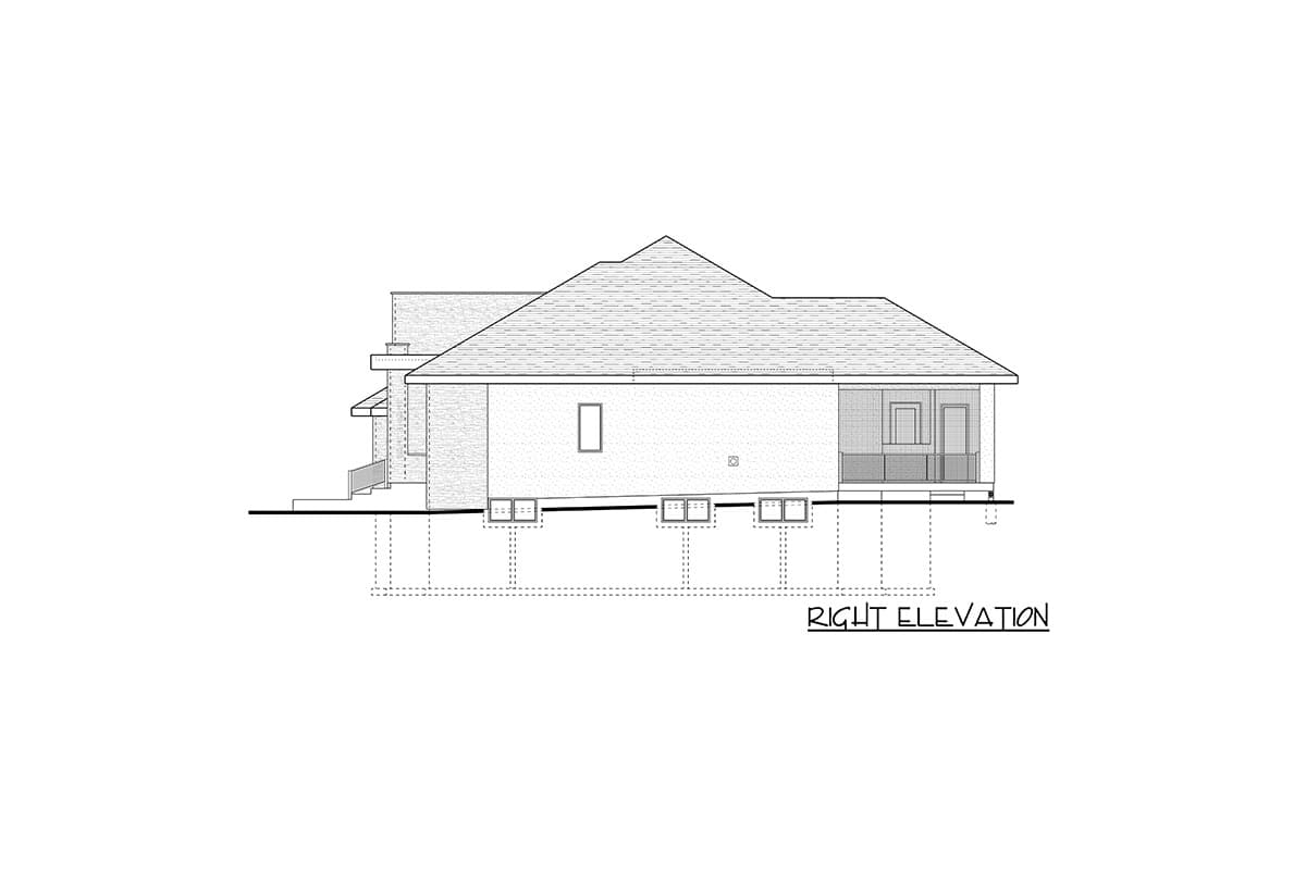 Plan 81815AB: Contemporary Ranch Under 5,000 Square Feet with Finished Basement - Image #5 - Contemporary, Mid Century Modern, Modern, Northwest, Prairie, Ranch