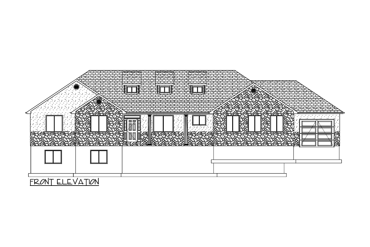 Plan 61423UT: 2500 Square Foot One-Story Country Home Plan with Optionally Finished Lower Level - Image #18 - Country, Craftsman, New American, Ranch, Traditional