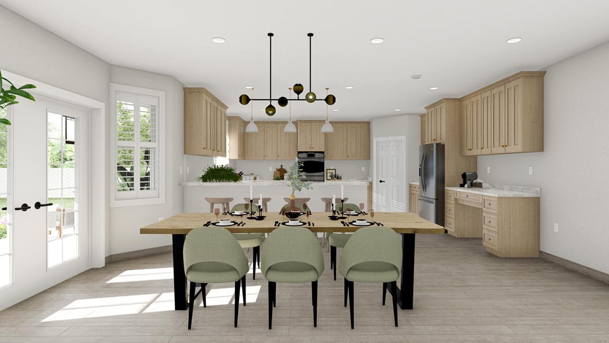 Plan 61423UT: 2500 Square Foot One-Story Country Home Plan with Optionally Finished Lower Level - Image #10 - Country, Craftsman, New American, Ranch, Traditional