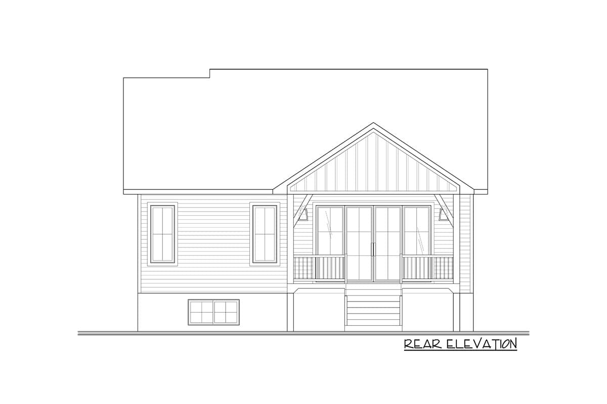Plan 22649DR: 4-Bed Country Cottage Plan with Rear Covered Terrace - Image #15 - Bungalow, Cottage, New American, Northwest