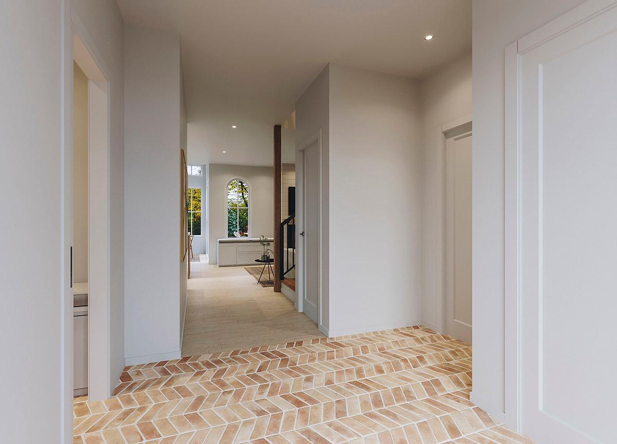 Plan 22651DR: 2-Story Home Plan Under 2200 Square Feet with Optional Bonus Room above Garage - Image #5 - Craftsman, New American, Transitional