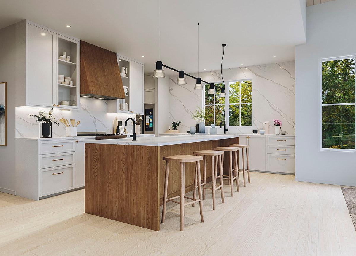 Plan 22651DR: 2-Story Home Plan Under 2200 Square Feet with Optional Bonus Room above Garage - Image #8 - Craftsman, New American, Transitional