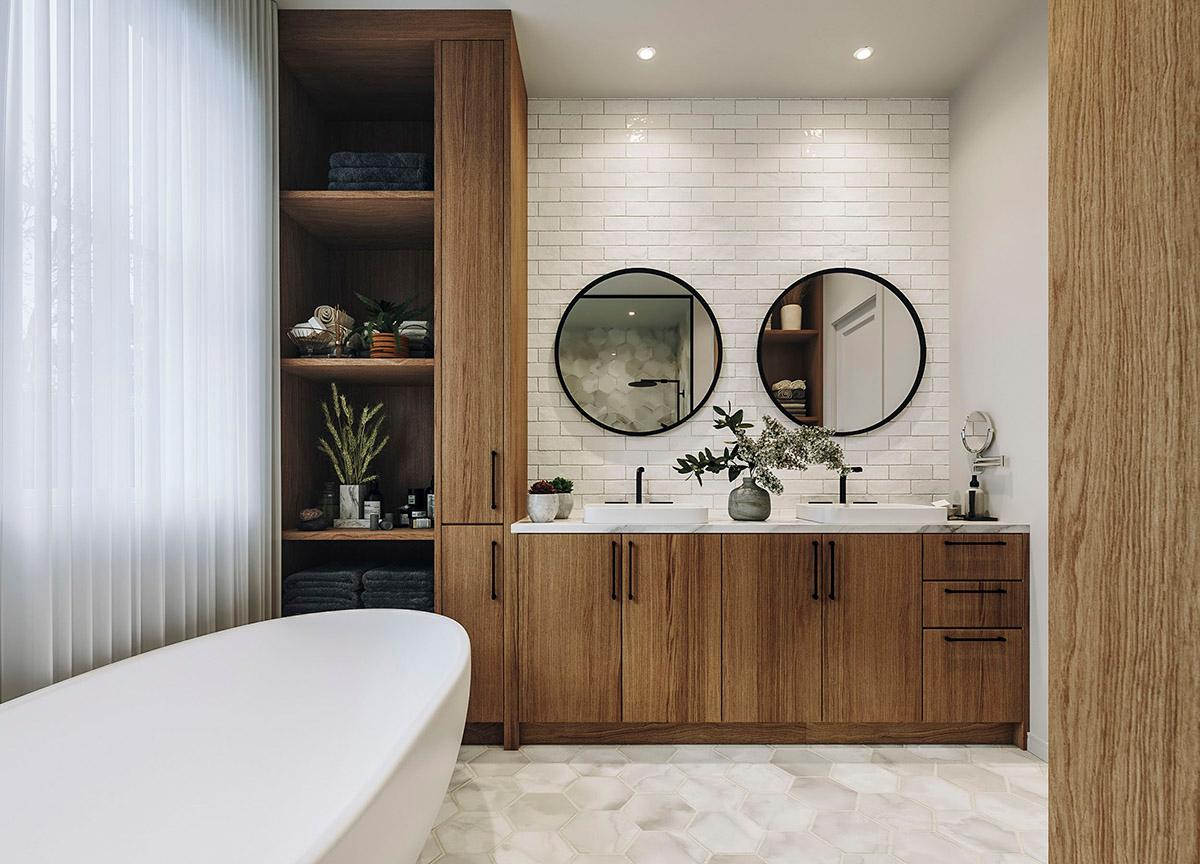 Plan 22651DR: 2-Story Home Plan Under 2200 Square Feet with Optional Bonus Room above Garage - Image #19 - Craftsman, New American, Transitional