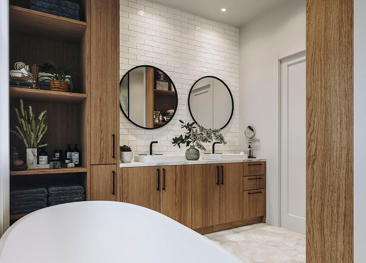 Plan 22651DR: 2-Story Home Plan Under 2200 Square Feet with Optional Bonus Room above Garage - Image #22 - Craftsman, New American, Transitional