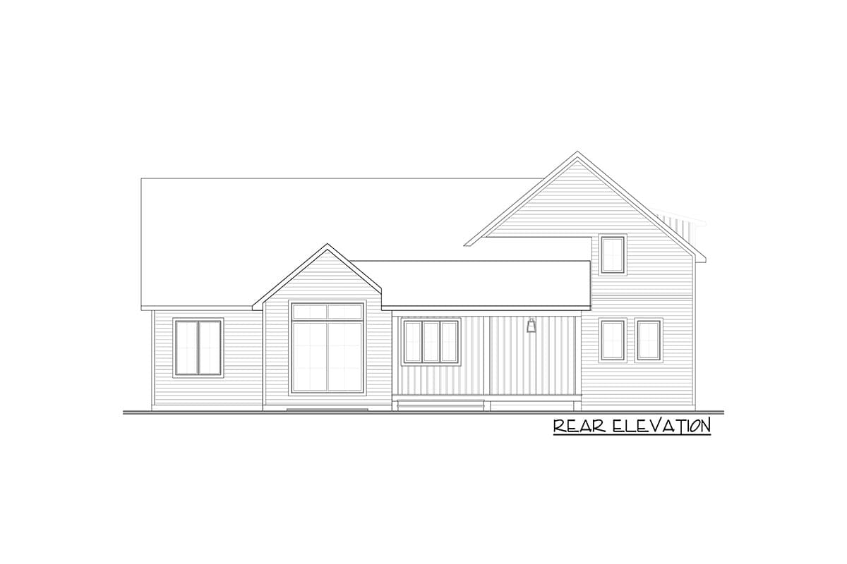 Plan 22652DR: 5-Bed Transitional House Plan with Stone Exterior and a Finished Lower Level - Image #4 - Country, Craftsman, New American, Northwest