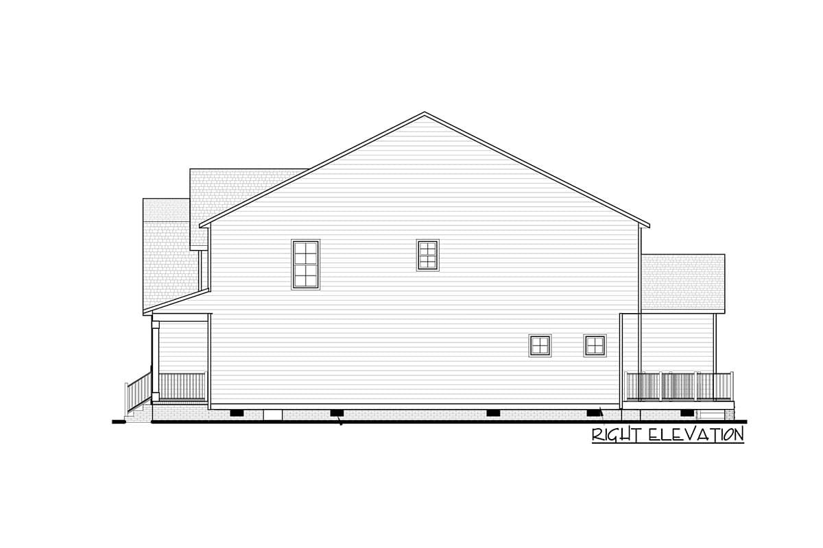 Plan 83635CRW: Gambrel Farmhouse Plan with Main-Level Owner's Suite and Three-to-Four Upstairs Bedrooms - Image #10 - Bungalow, Cottage, Country, Farmhouse