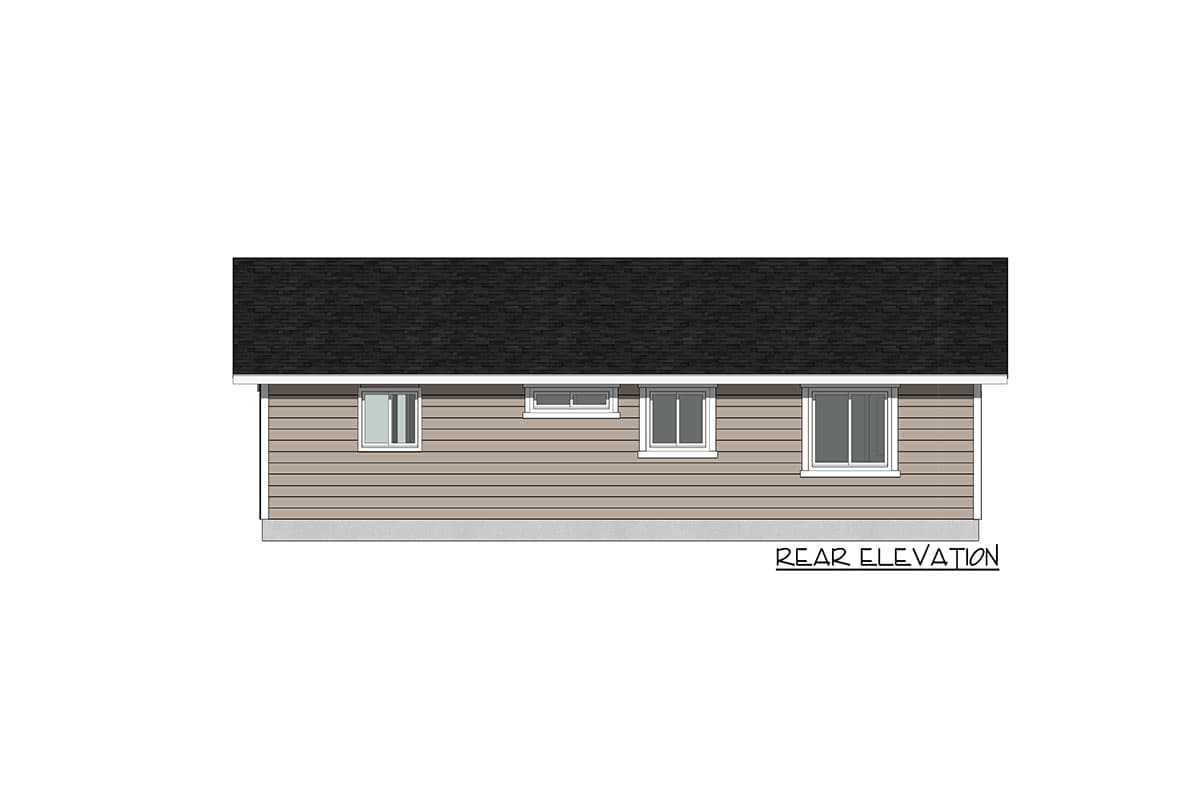 Plan 420083WNT: 2-Bed Ranch Plan Just Under 1,000 Square Feet of Living Space - Image #8 - Country, Ranch, Traditional