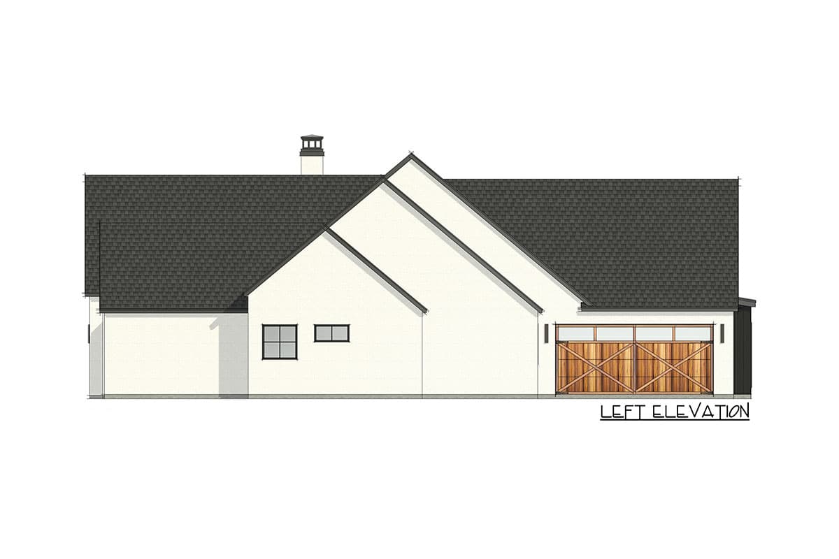 Plan 818040JSS: 3-Bed Transitional House Plan with Flex Room - 2867 Sq Ft - Image #5 - Southern, Southern Traditional, Transitional