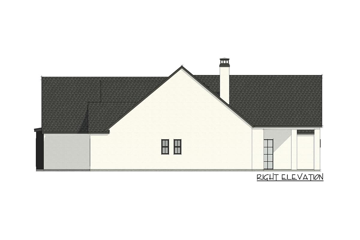 Plan 818040JSS: 3-Bed Transitional House Plan with Flex Room - 2867 Sq Ft - Image #7 - Southern, Southern Traditional, Transitional