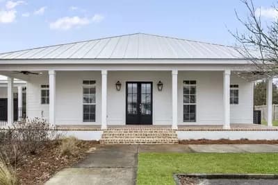 3-Bed 1800 Square Foot Southern Home Plan with 945 Square Feet of Porch Space